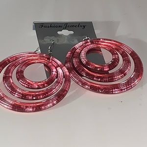 Triple Acrylic Earrings NWT